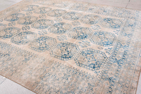 Antique Afghan Area Rug (9' x 11')